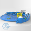 Scivolo gonfiabile con piscine, giochi d'acqua, piscine, parco acquatico gonfiabile